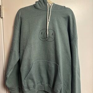 Smiley Frown Green Sweatshirt